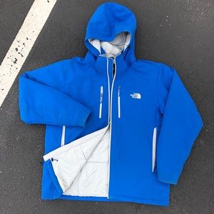 North Face Blue Blue Winter Ski Zip Up Coat Jacket
